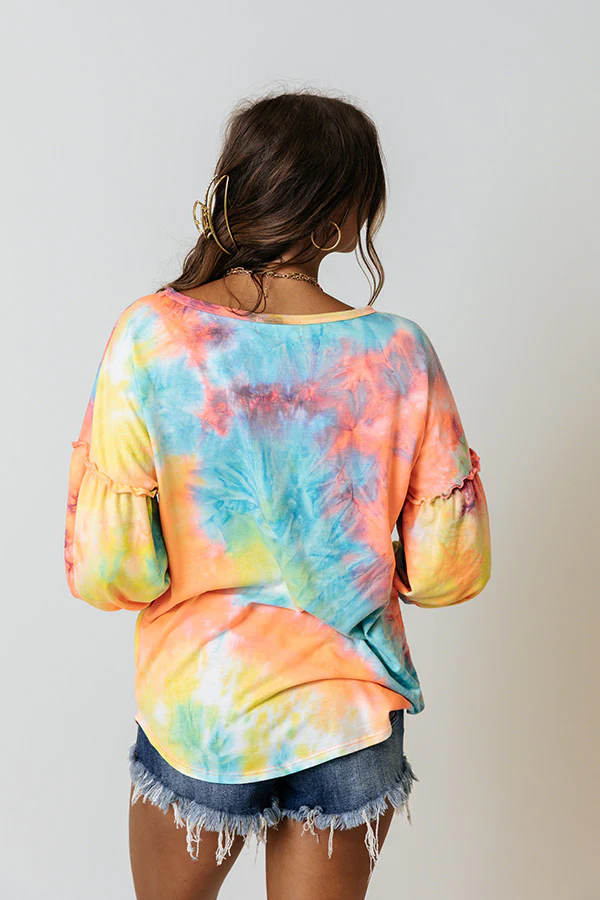 South Beach Party Tie Dye Top - Image 5