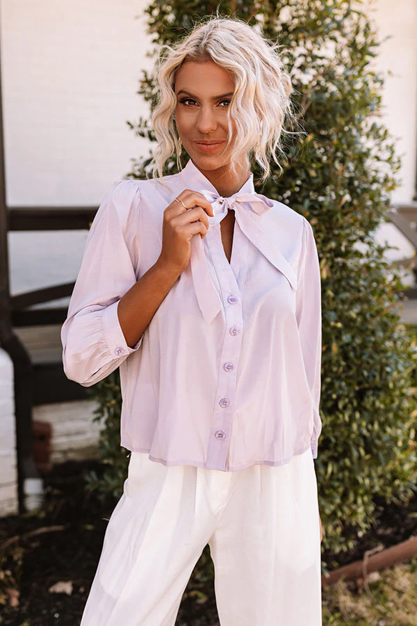 Spring Fling Shift Top In Lavender - Image 4