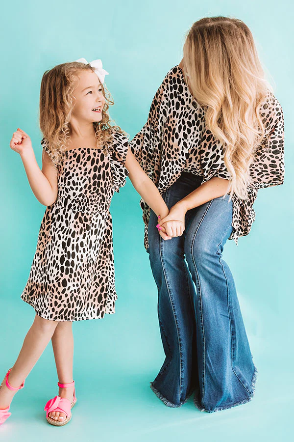 Star Of The Show Children's Cheetah Print Dress - Image 2