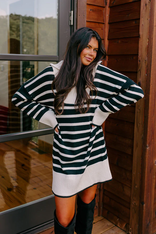 Stay Encouraged Stripe Sweater Dress - Image 4