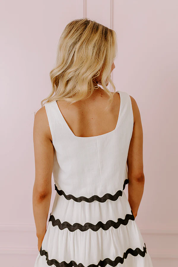 Summer Soiree Crop Top In White - Image 4