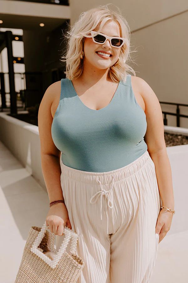 Sun And Shade Shift Top In Teal Curves - Image 3