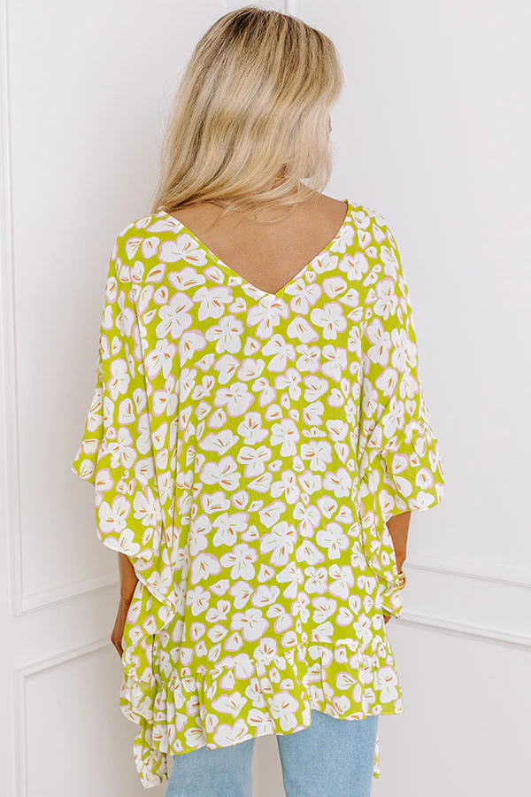 Sunshine Situation Shift Tunic in Lime Punch - Image 4