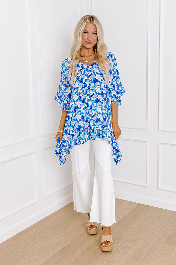 Sunshine Situation Shift Tunic in Ocean Blue - Image 3