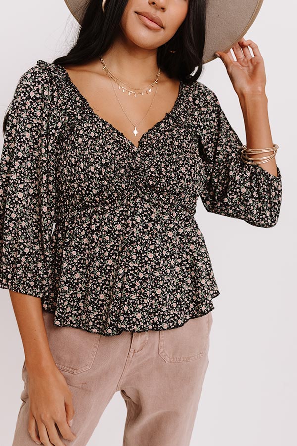 Sweet As Heaven Smocked Top In Pink - Image 10