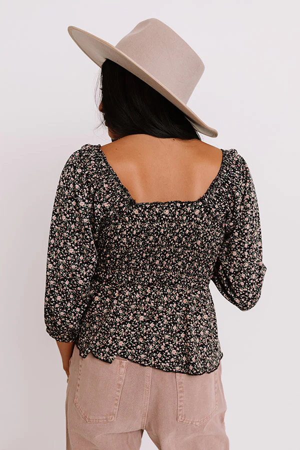 Sweet As Heaven Smocked Top In Pink - Image 11