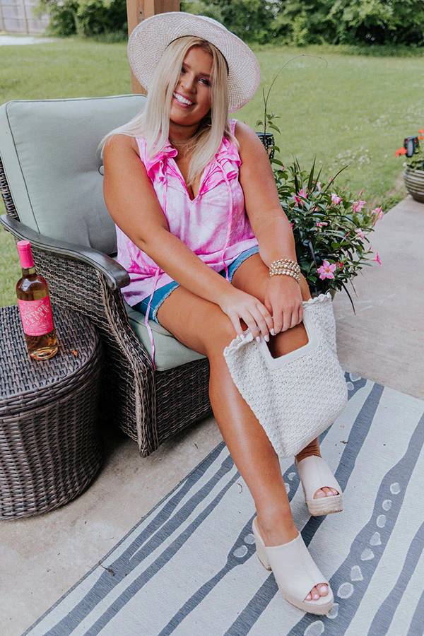 Sweet On Summer Tie Dye Shift Top in Pink Curves - Image 6