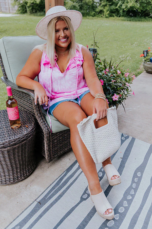 Sweet On Summer Tie Dye Shift Top in Pink Curves - Image 8