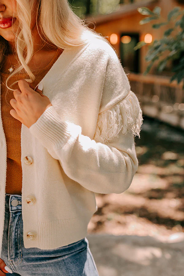 Sweet To Be Loved Cardigan In Cream - Image 2