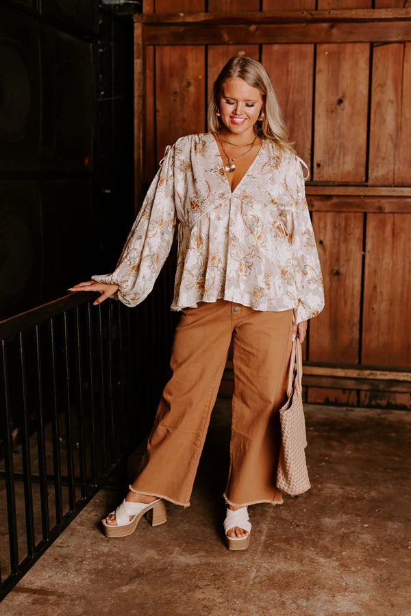 Sweetest Anticipation Floral Top Curves - Image 7
