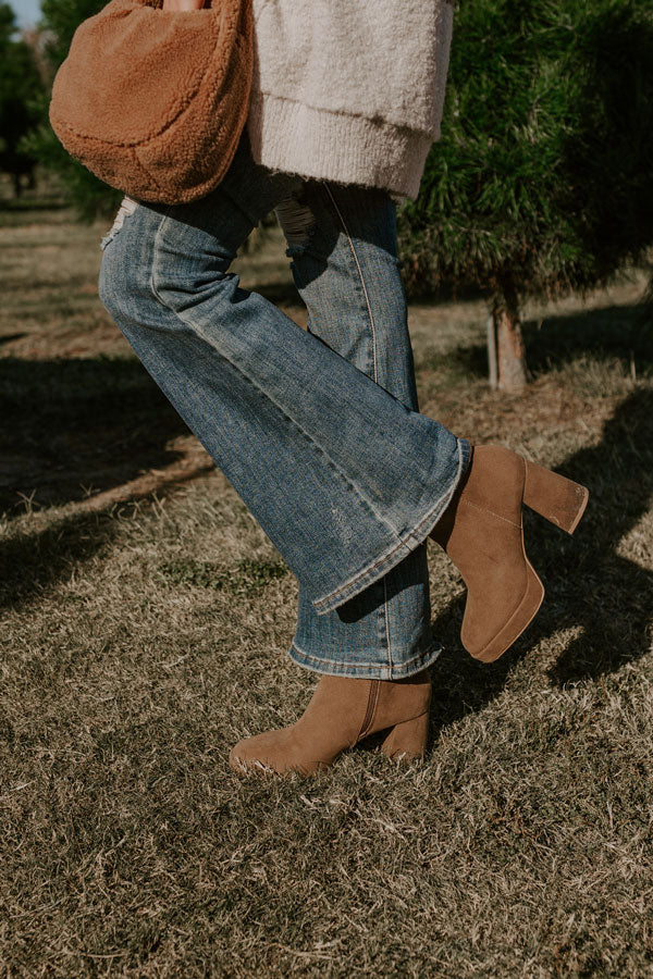 The Alondra Faux Suede Boot In Mocha - Image 7