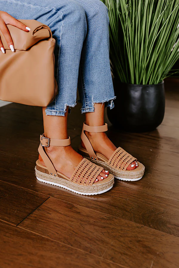 The Andria Espadrille In Tan - Image 3