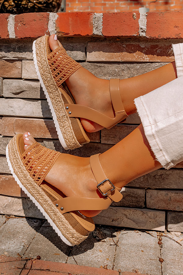 The Andria Espadrille In Tan - Image 4