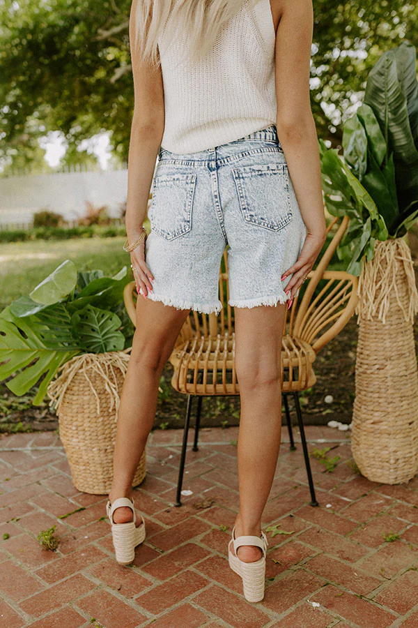 The August High Waist Distressed Shorts - Image 10