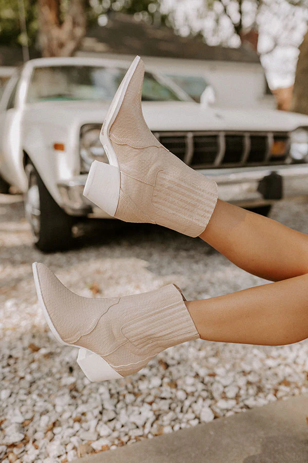 The Banter Faux Leather Boot in Birch - Image 4