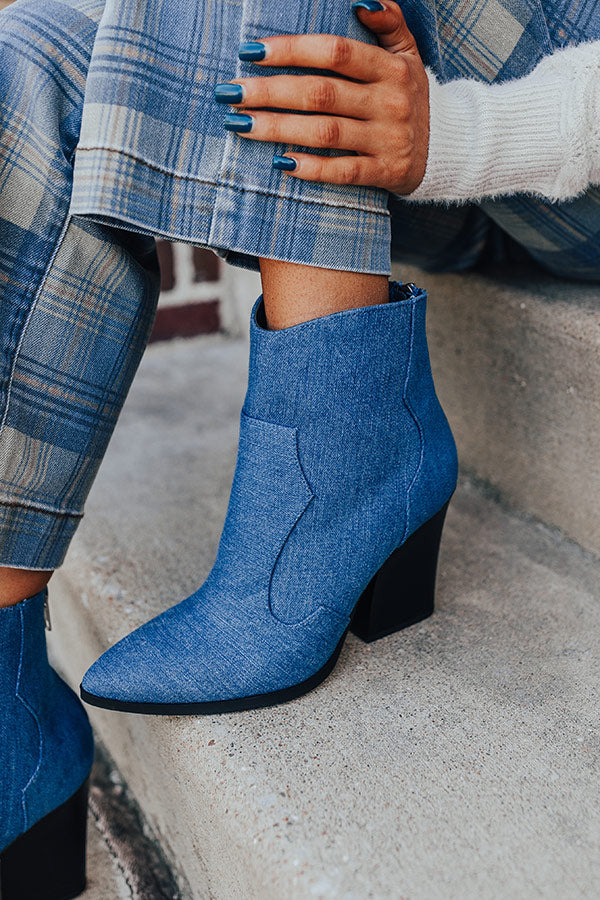 The Bethany Denim Bootie - Image 4
