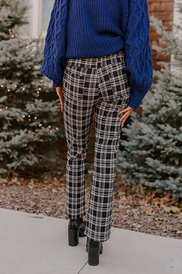 The Bolton High Waist Plaid Pants - Image 3