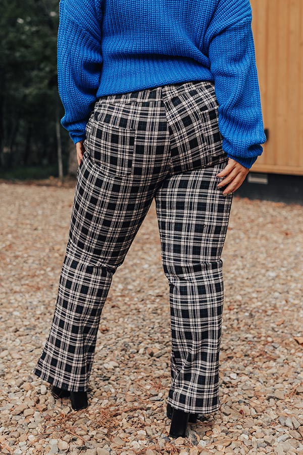 The Bolton High Waist Plaid Pants Curves - Image 4