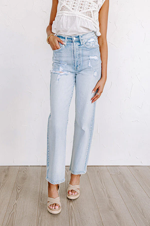 The Caylynn High Waist Distressed Jean - Image 8