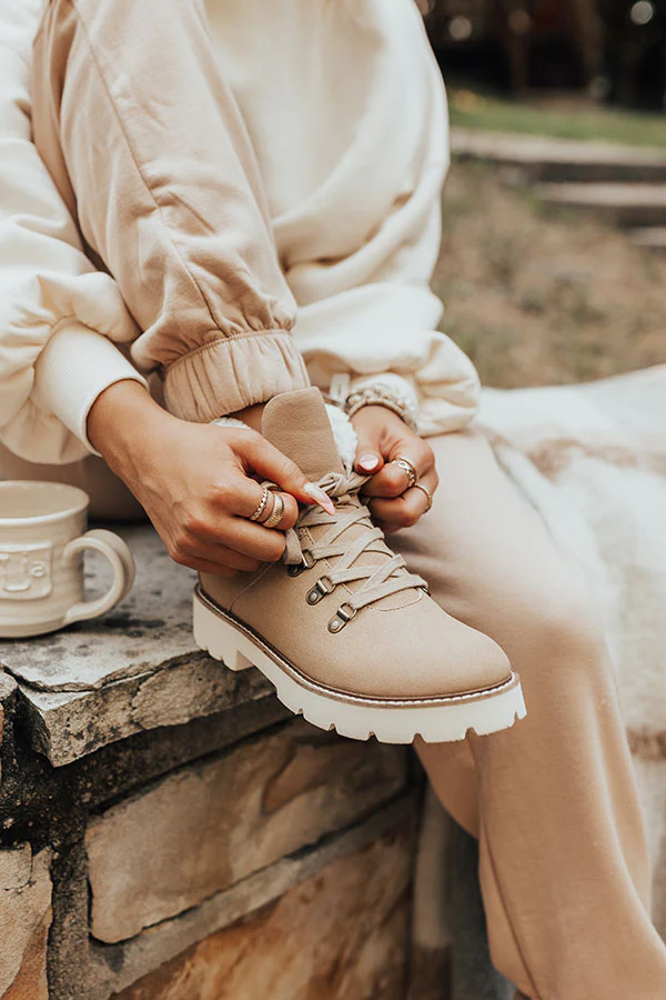 The Chase Faux Suede Boot In Iced Latte - Image 6