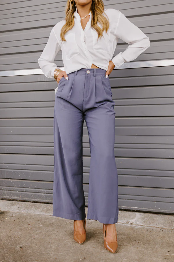 The Donatella High Waist Trousers In Riverside - Image 3