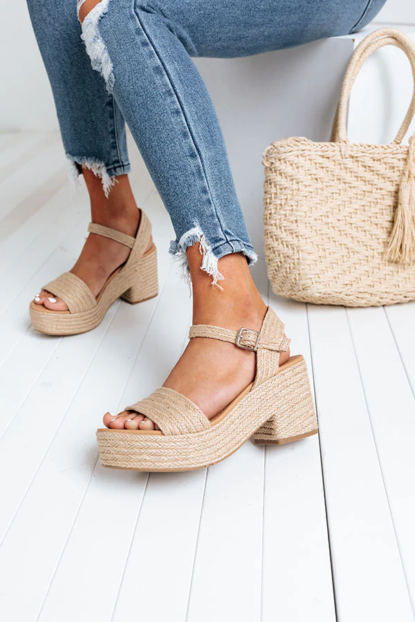 The Eress Jute Heel In Natural - Image 2
