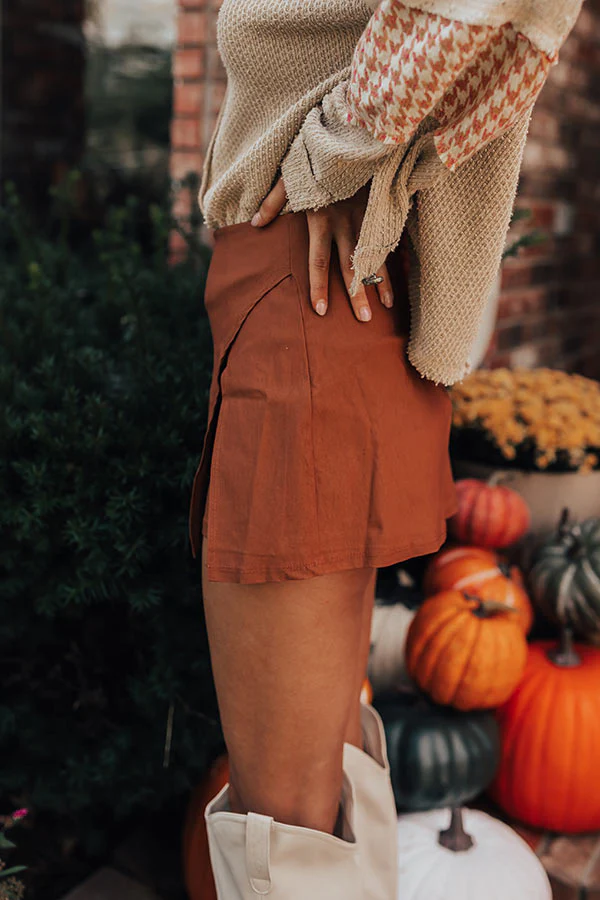 The Lisse Skort in Cinnamon - Image 2