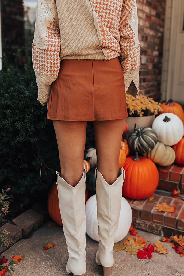 The Lisse Skort in Cinnamon - Image 3