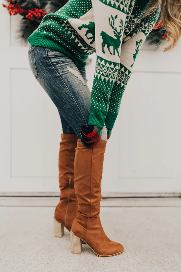 The Lynn Knee High Boot In Cinnamon - Image 2