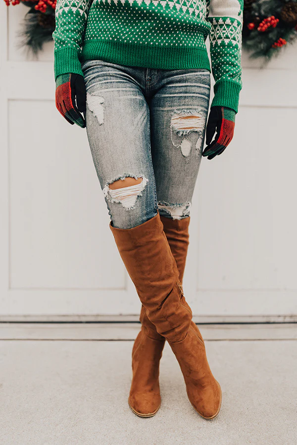 The Lynn Knee High Boot In Cinnamon - Image 3