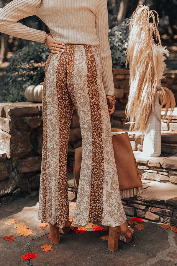 The Pine High Waist Flare In Camel - Image 8
