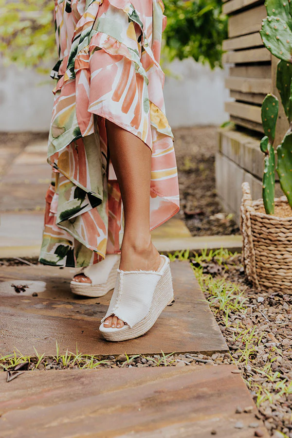 The Polly Wedge In Ivory - Image 2
