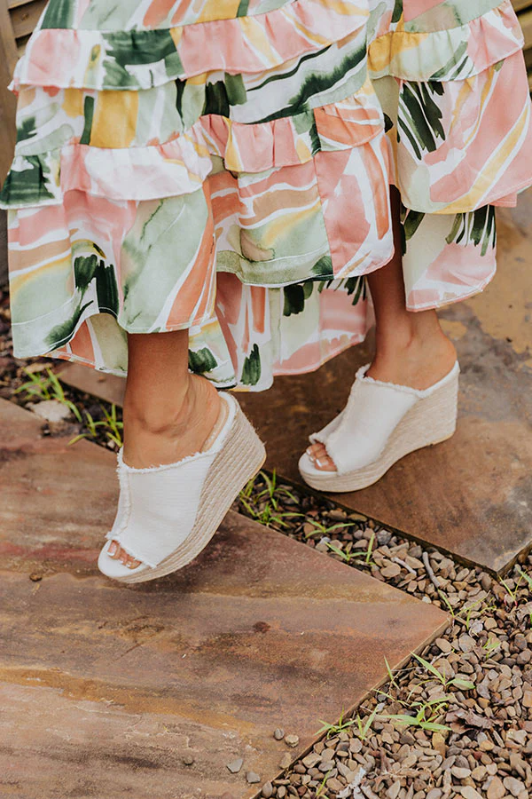 The Polly Wedge In Ivory - Image 4