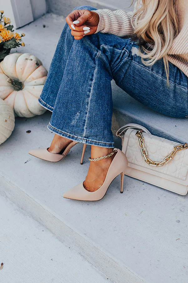 The Priya Heel In Iced Latte - Image 2