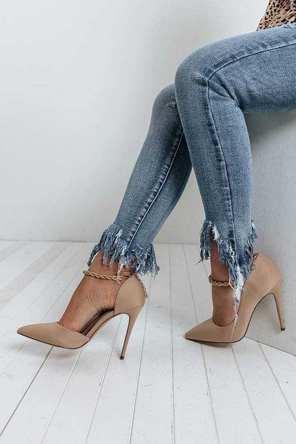 The Priya Heel In Iced Latte - Image 3