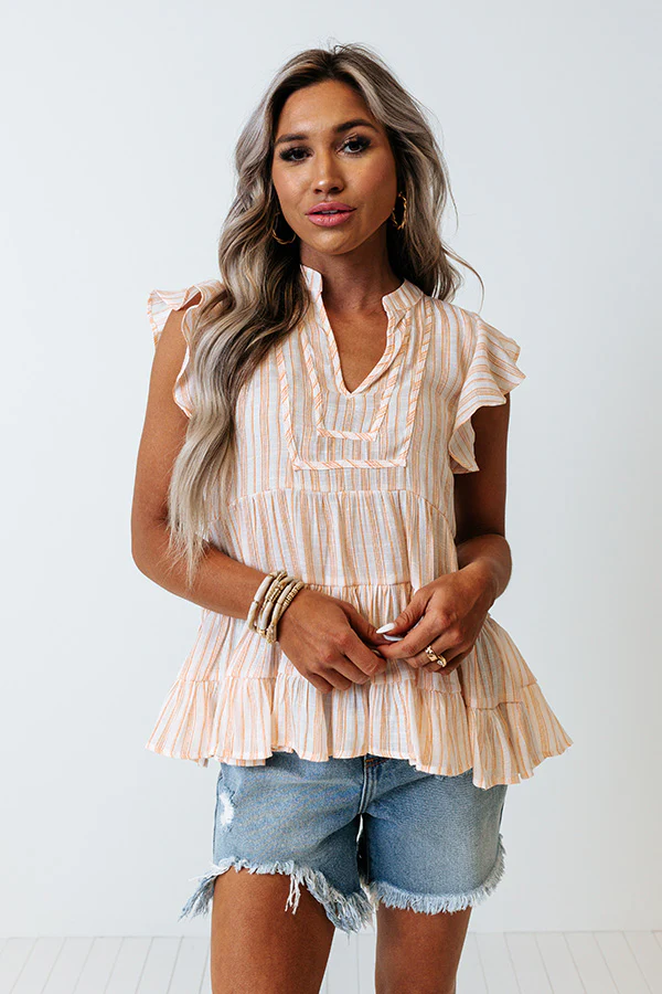 The Real Fling Shift Top In Orange - Image 5