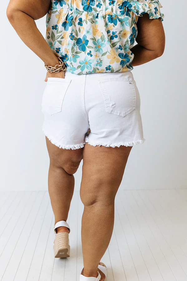 The Turnbow High Waist Distressed Shorts Curves - Image 7