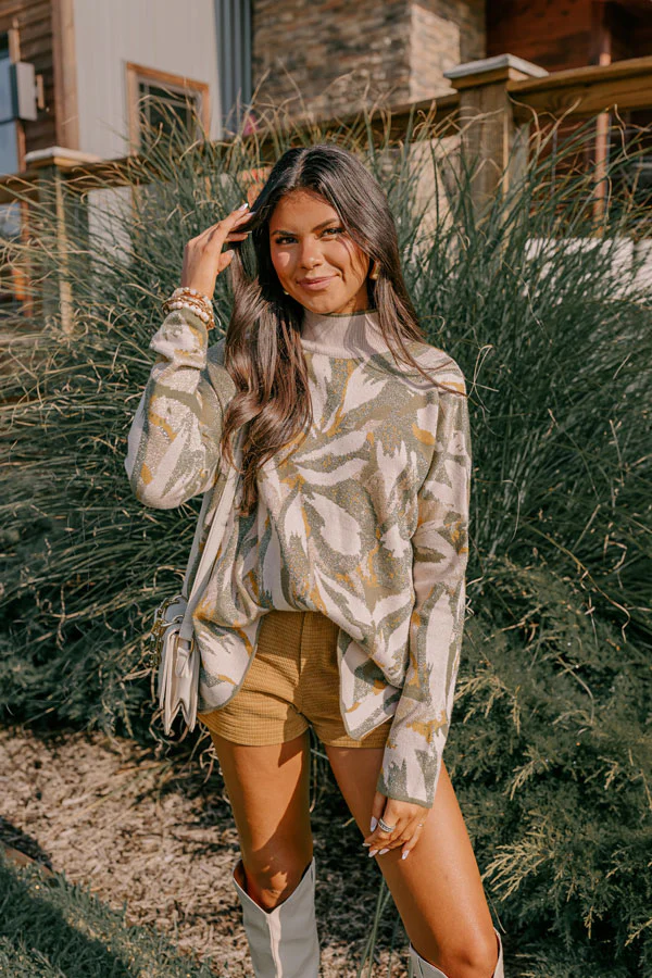 Touch Of Fall Sweater Top in Birch - Image 2