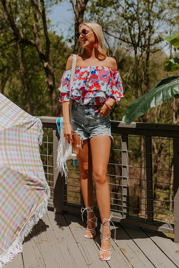 Tropical Joy Floral Top - Image 3