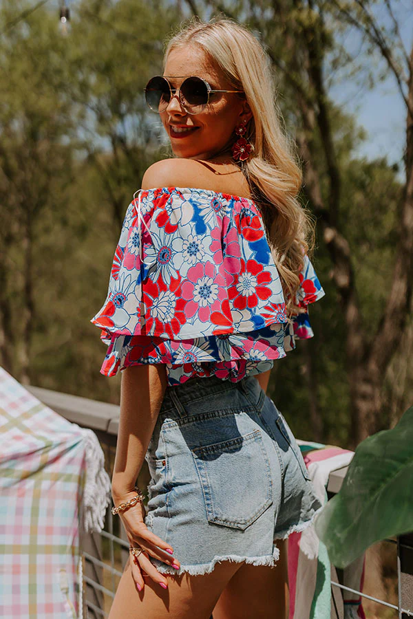 Tropical Joy Floral Top - Image 4