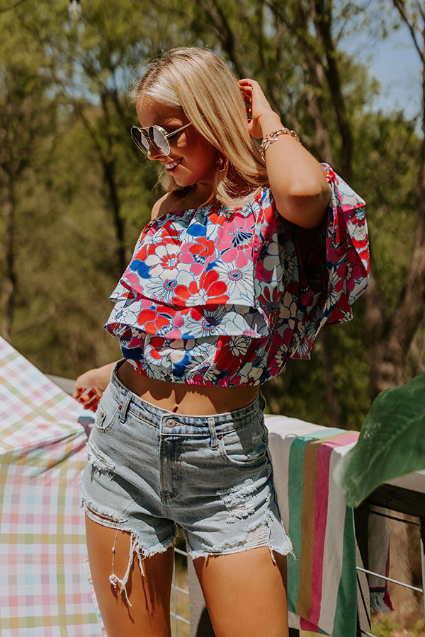Tropical Joy Floral Top - Image 5
