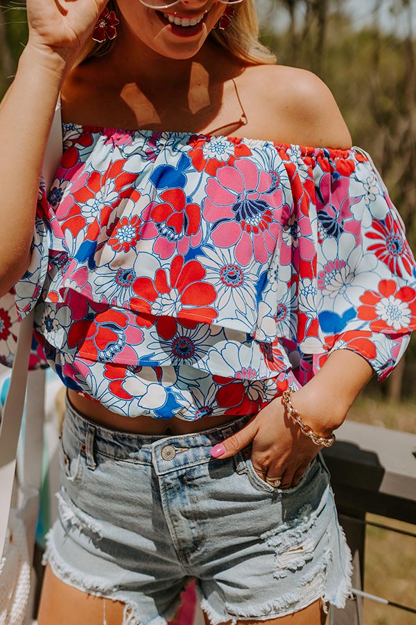 Tropical Joy Floral Top - Image 6