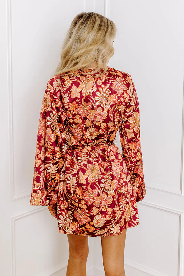 Tuscany Touring Satin Wrap Dress - Image 5