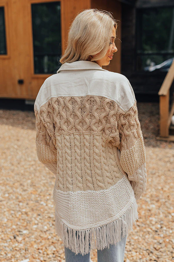 Under The Willow Tree Cable Knit Jacket - Image 4