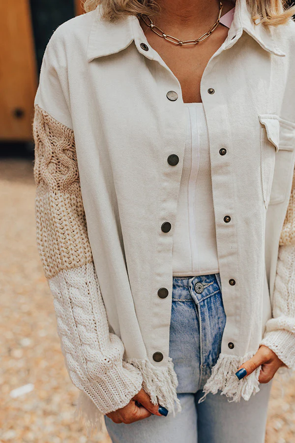 Under The Willow Tree Cable Knit Jacket - Image 5
