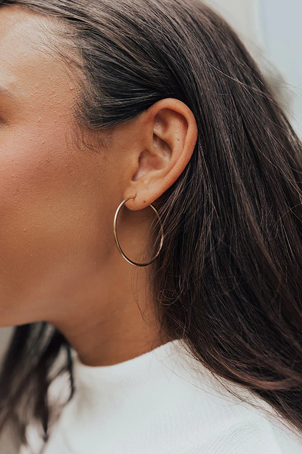 Unwind And Relax Hoop Earrings - Image 2