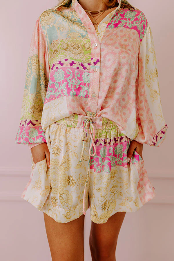 Uptown Chic Satin Shorts - Image 2