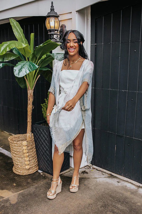 Wine Mixer Romper In Ivory - Image 2